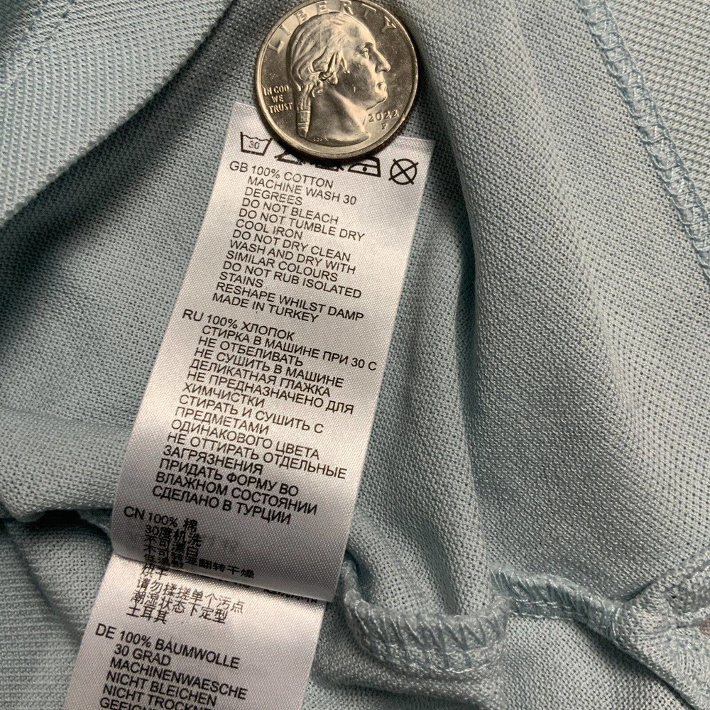 Men's Light Blue Polo Shirt - Picture 6 of 10